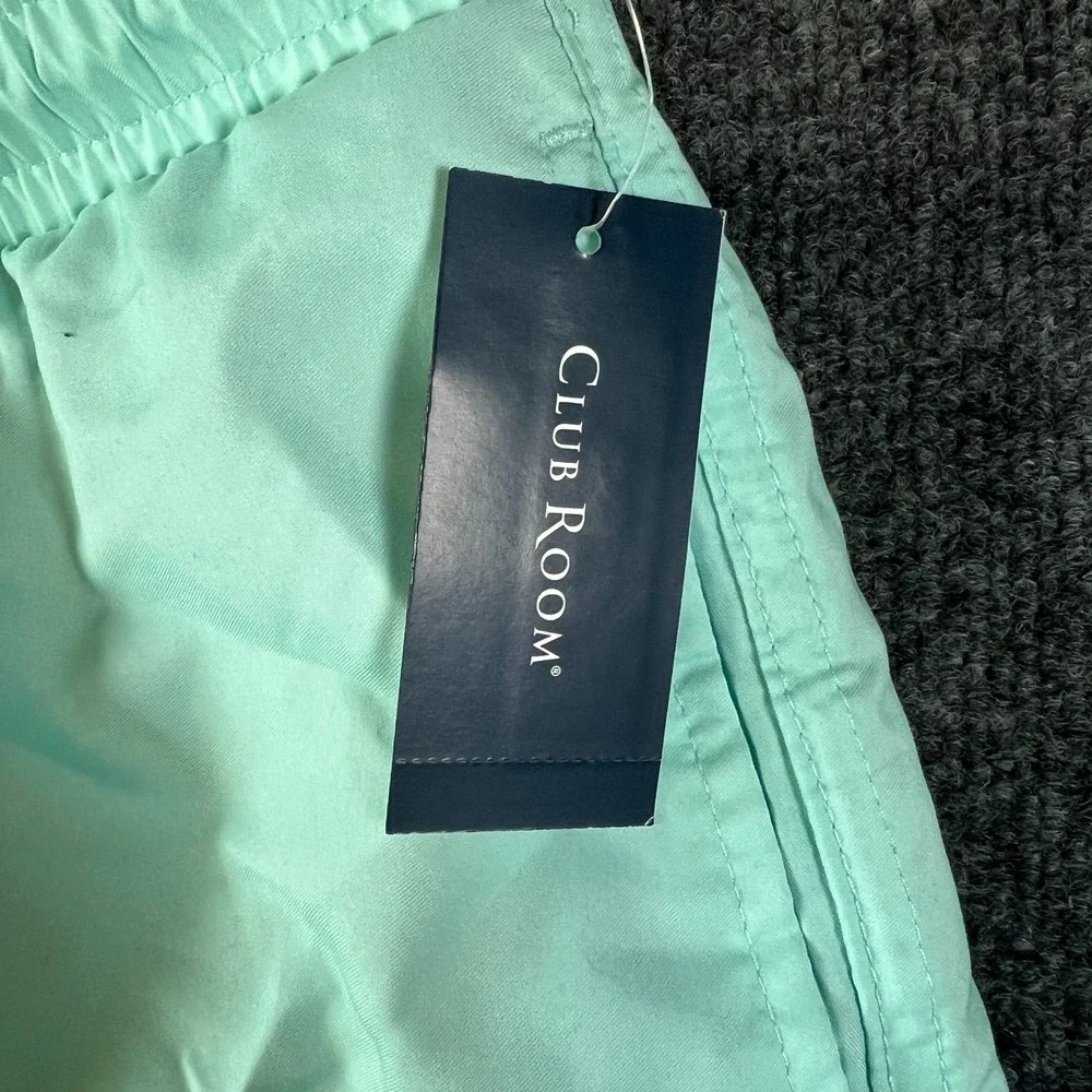 Club Room Swim Trunks Men XL Blue Combo Color Block Quick Dry Surfing Drawstring